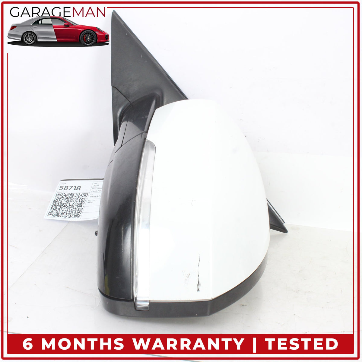 2014-2022 Range Rover Sport L494 Left Door Rear View Mirror w/ Blind Spot OEM