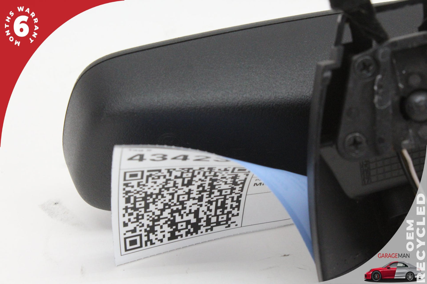 2012-2017 Fiat 500e Top Upper Rear View Mirror Black 34949799 OEM