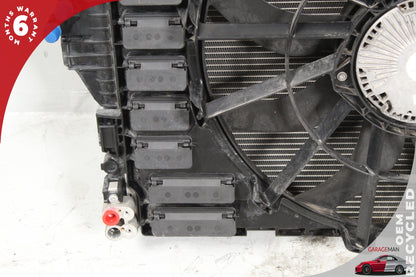 2011-2018 Porsche Cayenne 958 Engine Radiator A/C Condenser Cooler w/ Fan Motor