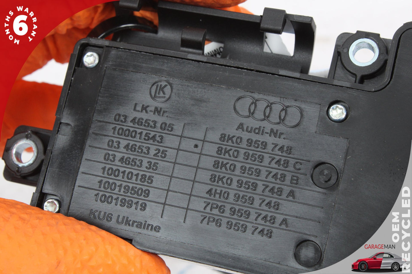 2008-2020 Audi Q5 A3 S4 S5 Front Right Seat Adjustment Switch 8K0959748 OEM