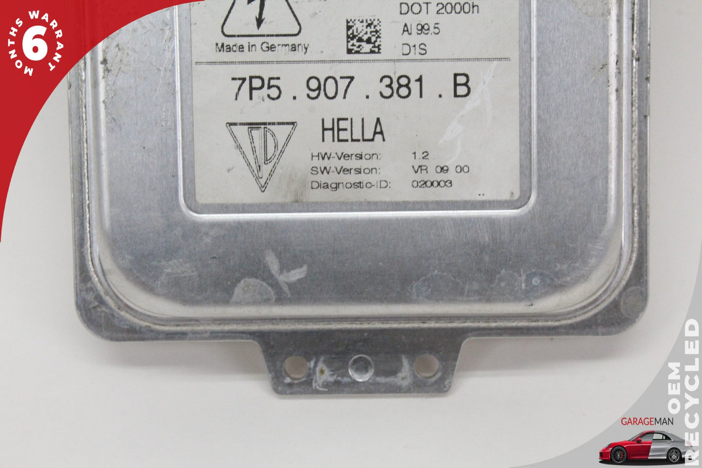 11-12 Porsche Cayenne 92A SUV Headlight Ballast 7P5907381B Genuine