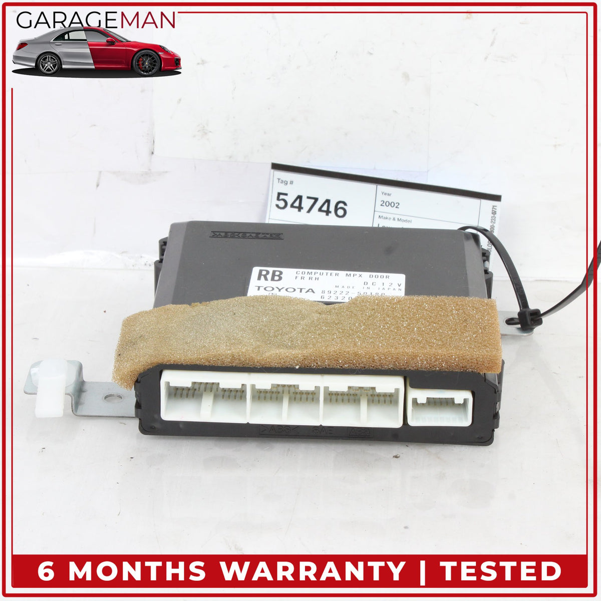 2002-2004 Lexus LS430 Front Right Side Door Control Module Unit 8922250180 OEM