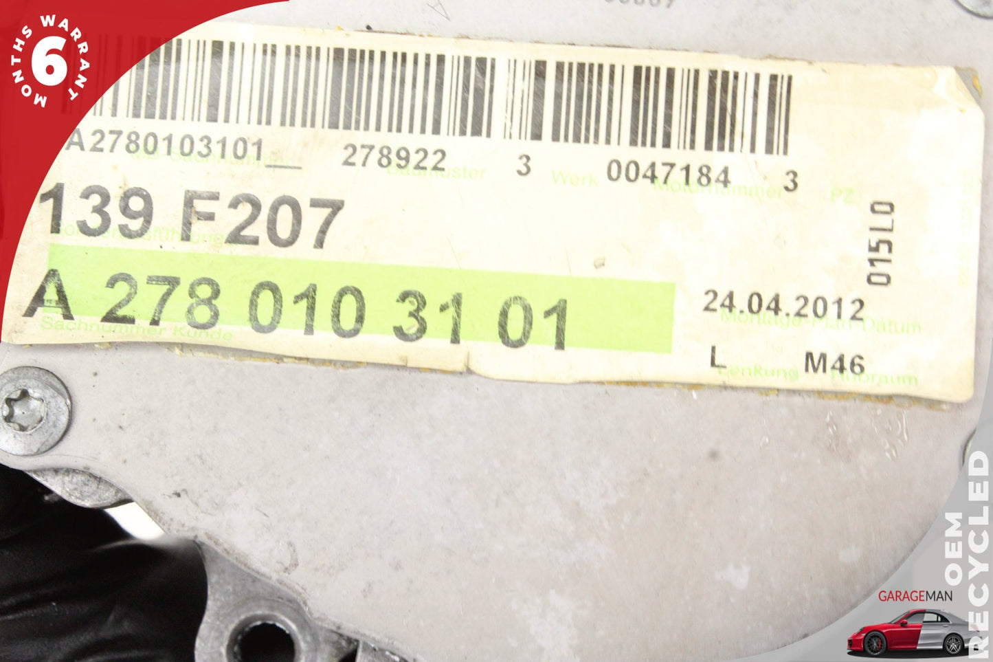 2012-2018 Mercedes-Benz CLS550 W218 Engine Motor Brake Vacuum Pump 2780105403