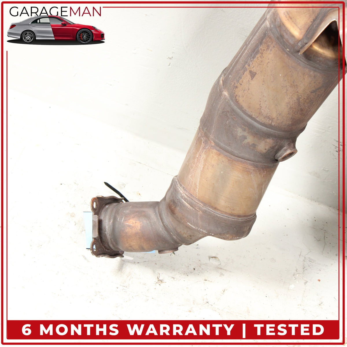 2010-2013 Porsche Panamera 970 4.8L Front Left & Right Side Exhaust Downpipe OEM