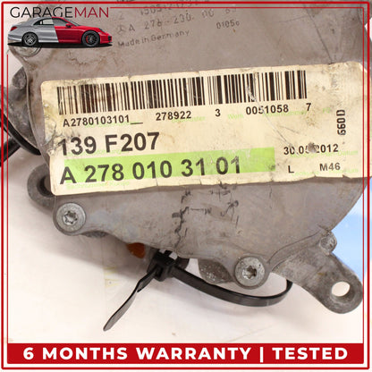 2012-2018 Mercedes C207 E550 Coupe Engine Motor Brake Vacuum Pump 2762300065 OEM