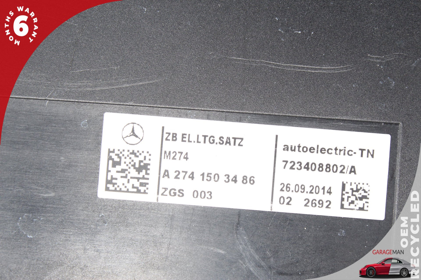 2015-2020 Mercedes W205 C300 SLC300 M274 2.0L Engine Motor Block Assembly OEM