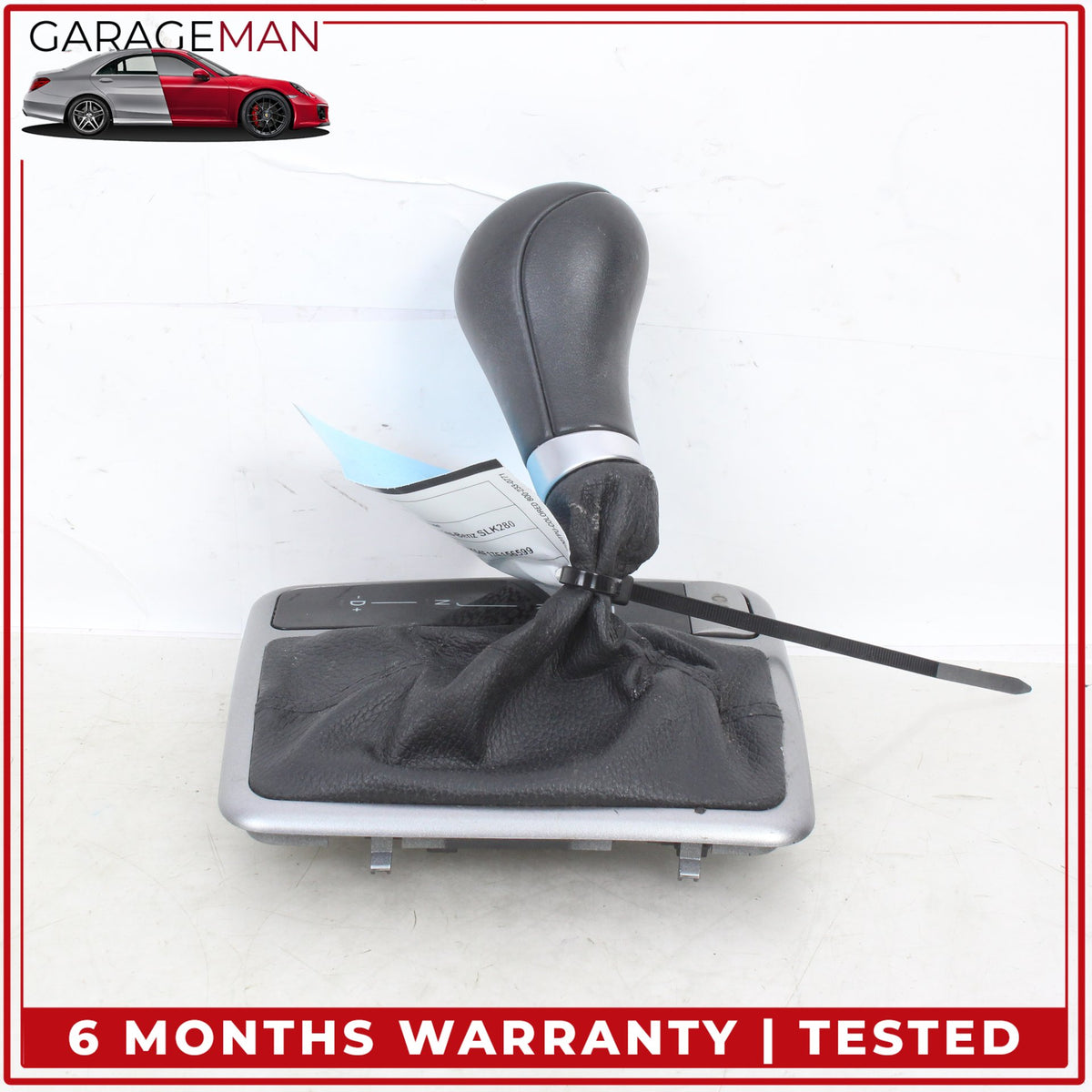 2005-2011 Mercedes R171 SLK280 Center Console Shifter Knob Boot Trim Cover OEM