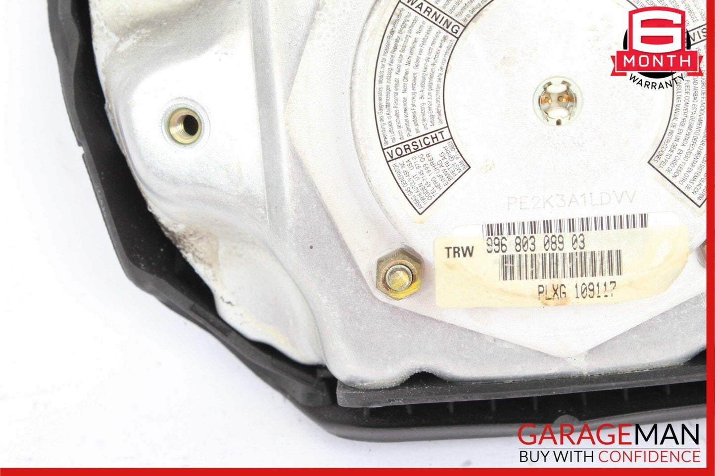 98-00 Porsche Boxster 986 Carrera 911 996 Steering Wheel Airbag Air Bag Black