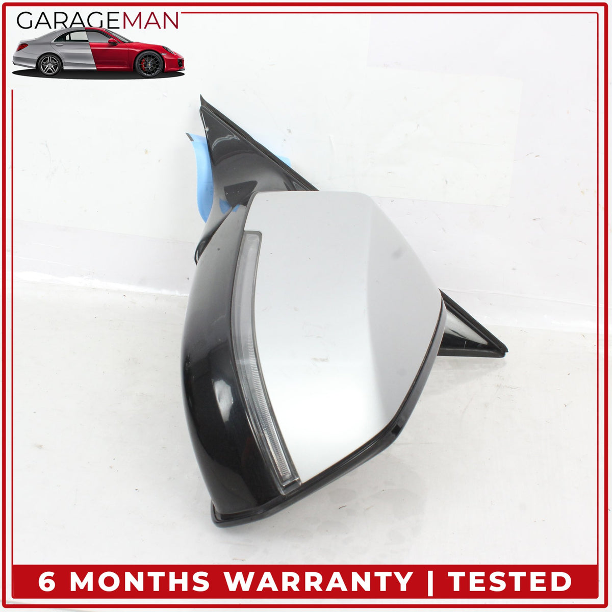 2013-2015 BMW 740i F01 Front Left Side Door Rear View Mirror Silver Mettalic OEM