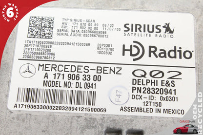 2009-2013 Mercedes W221 S550 Sirius Satellite Radio Receiver 1719063300 OEM