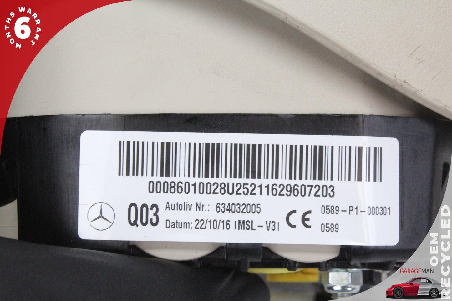 2017-2019 Mercedes-Benz E400 W213 Station Wagon Steering Wheel Airbag 634032000 OEM