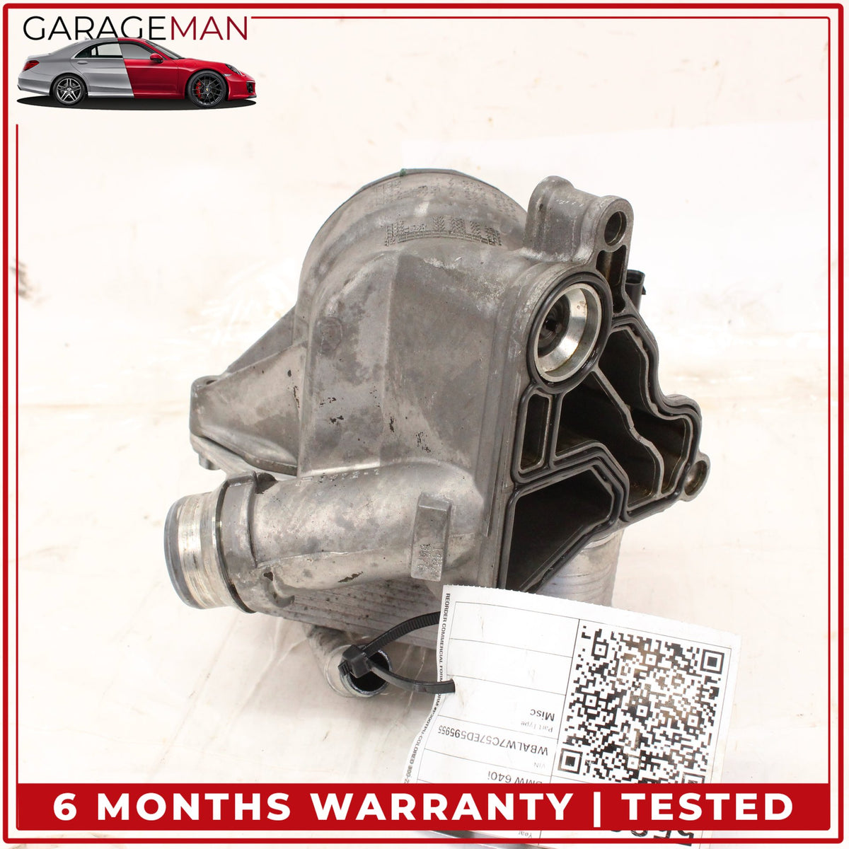 2012-2019 BMW 640i X3 X5 535i Oil Cooler Filter Housing 7570085 OEM
