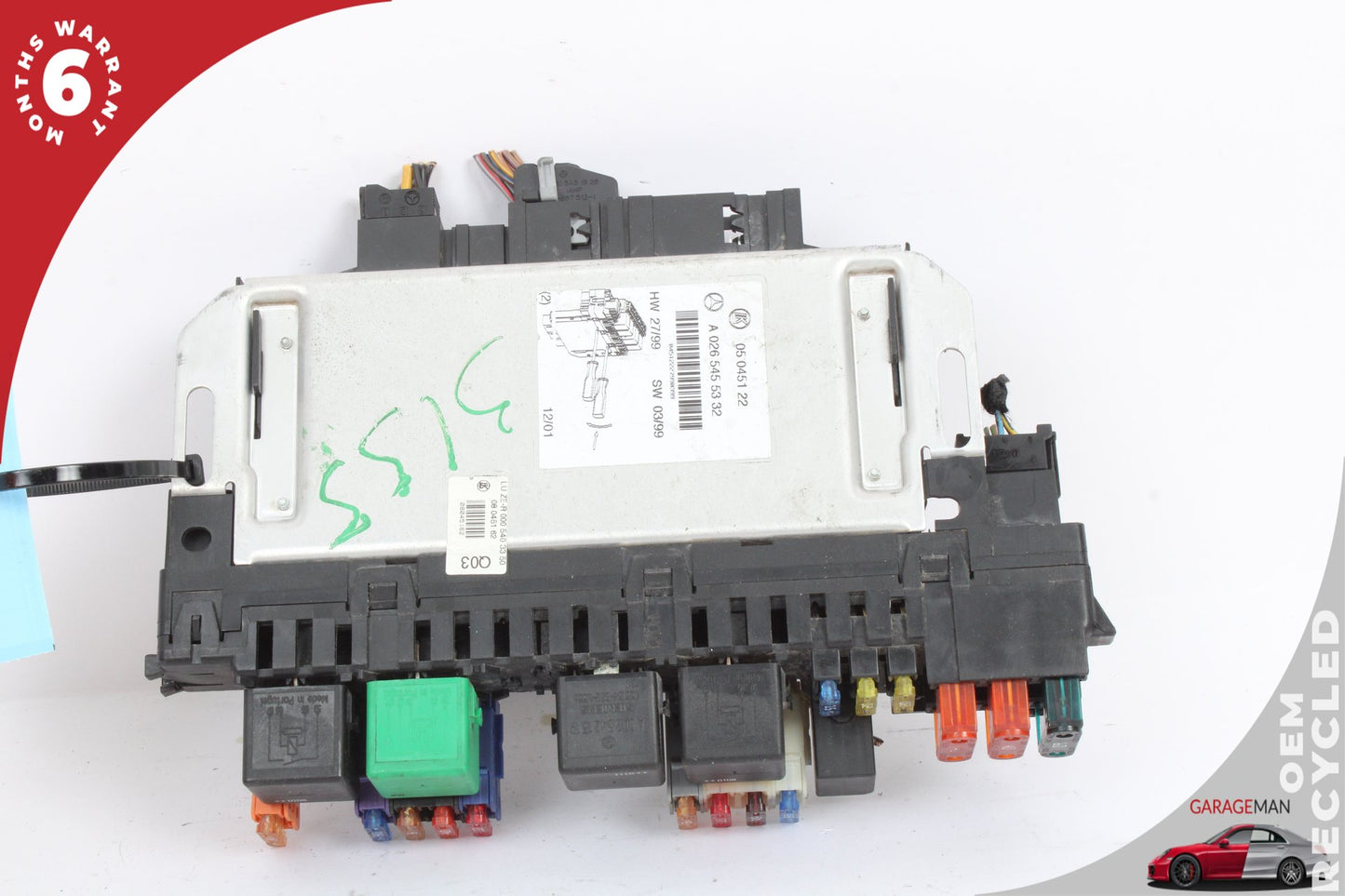 00-06 Mercedes-Benz S500 W220 Sedan Front Right SAM Relay Fuse Box 0265455332