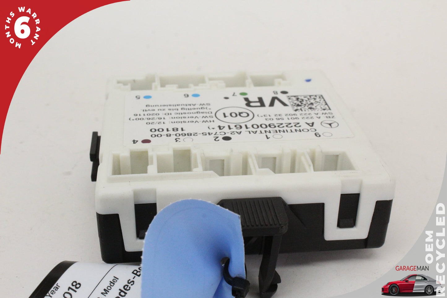 15-19 Mercedes-Benz C350e W205 Right Front Door Control Module 2229001614
