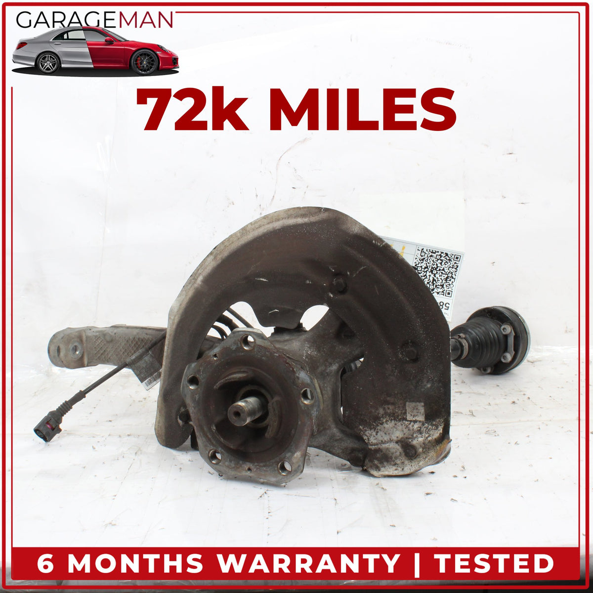 2010-2016 Porsche Panamera 970 Front Left Spindle Knuckle Wheel Hub w/ Shaft OEM