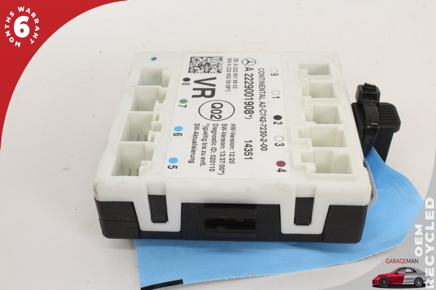 2015-2020 Mercedes W205 C300 Front Right Door Control Module 2229001908 OEM