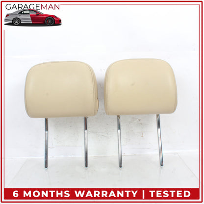 2012-2018 Audi A6 A7 Front Left and Front Right Side Seat Headrest Beige OEM