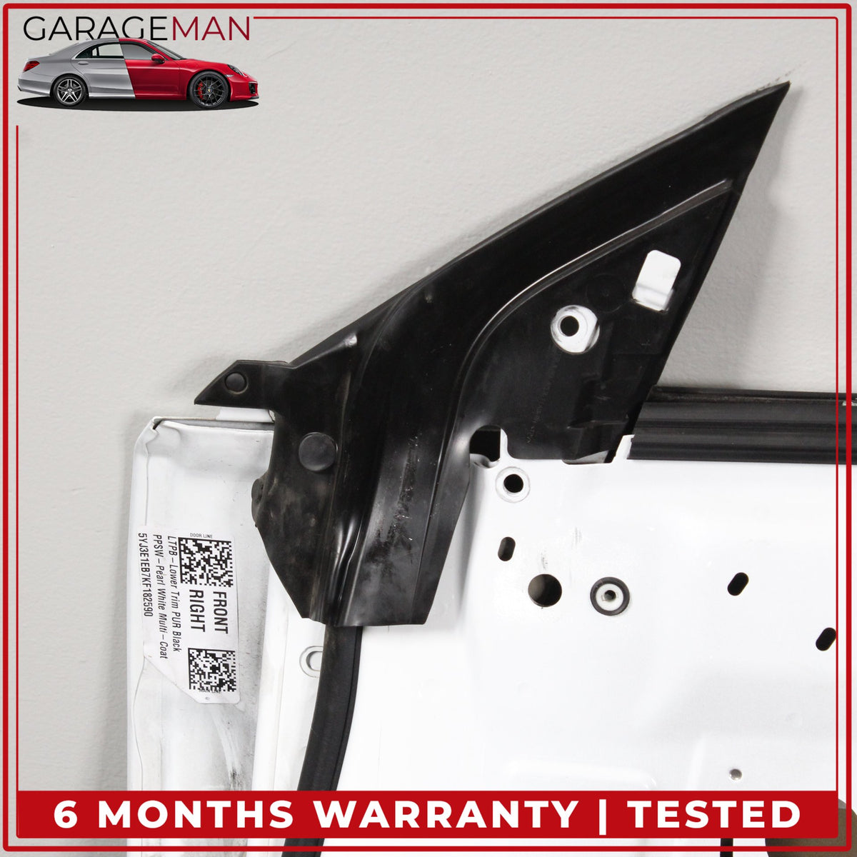 2017-2023 Tesla Model 3 Front Right Side Door Shell Pearl White 1081420E0C OEM