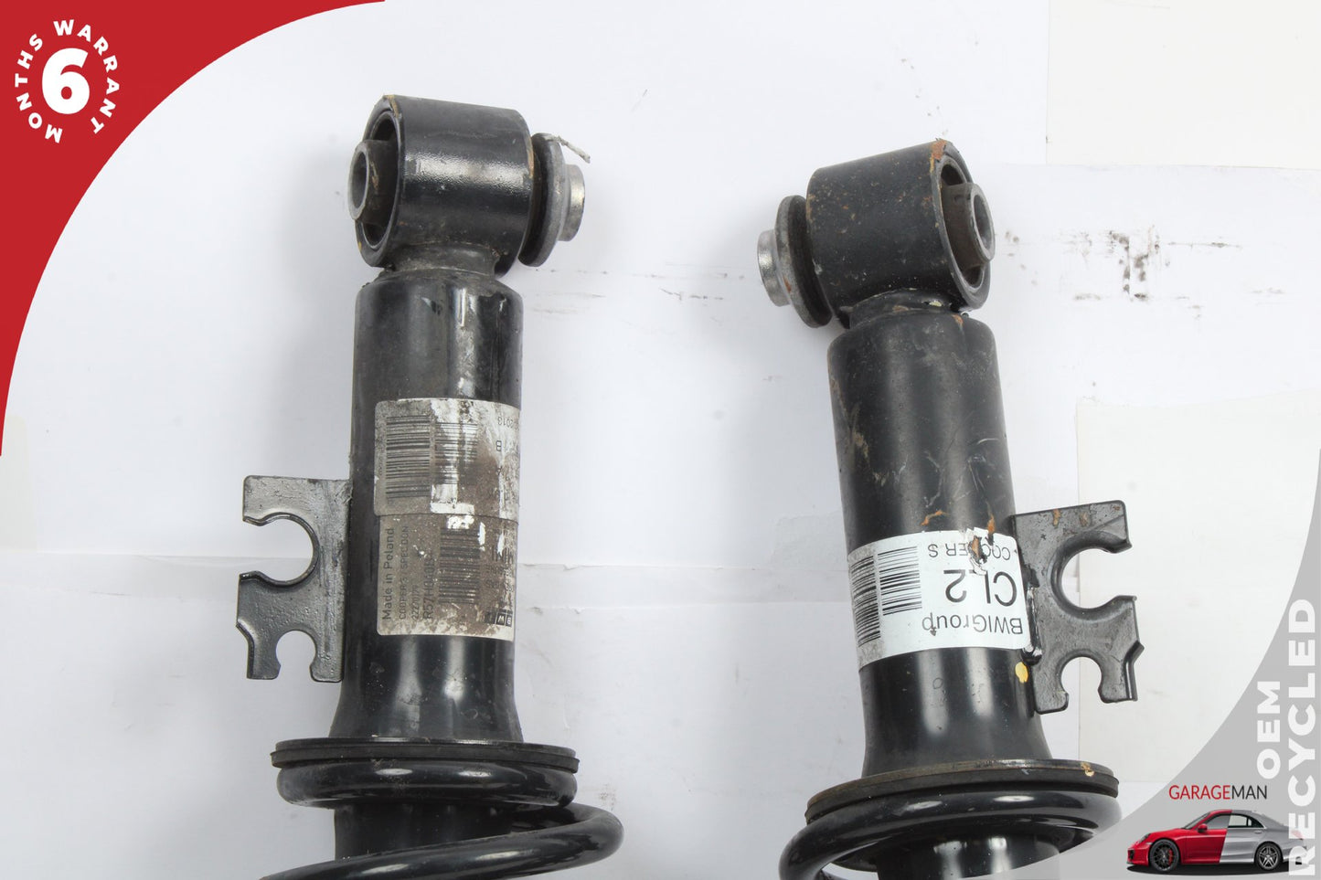 2007-2015 Mini Cooper R56 Rear Left and Right Side Shock Strut Absorber Set OEM