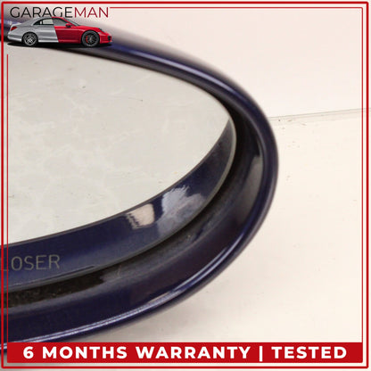 1999-2005 Porsche 911 Carrera 996 Right Door Rear View Mirror Blue Metallic OEM
