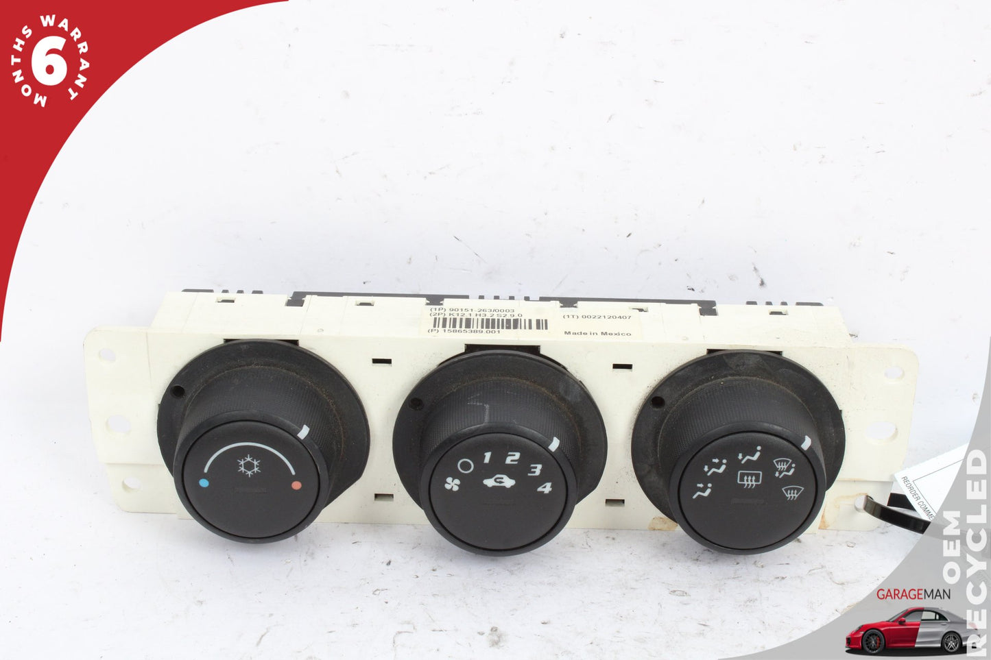 2006-2010 Pontiac Solstice A/C Temperature Climate Control Panel 15865389 OEM