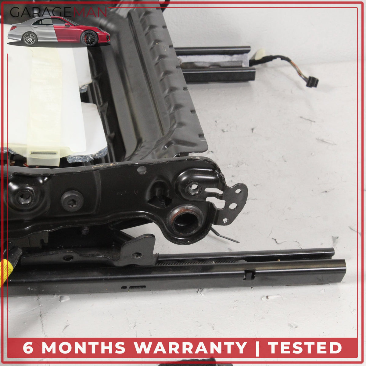 2010-2012 Range Rover L322 Front Right Seat Track Rail Frame w/ Motors OEM