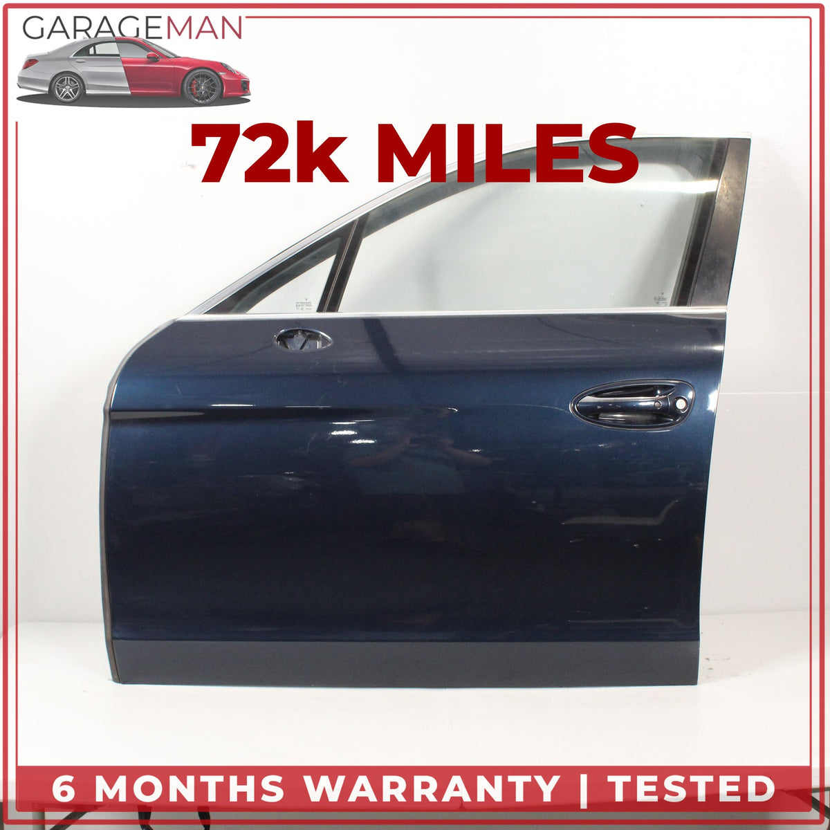 2010-2016 Porsche Panamera 970 Front Left Complete Door Assy Blue Metallic OEM
