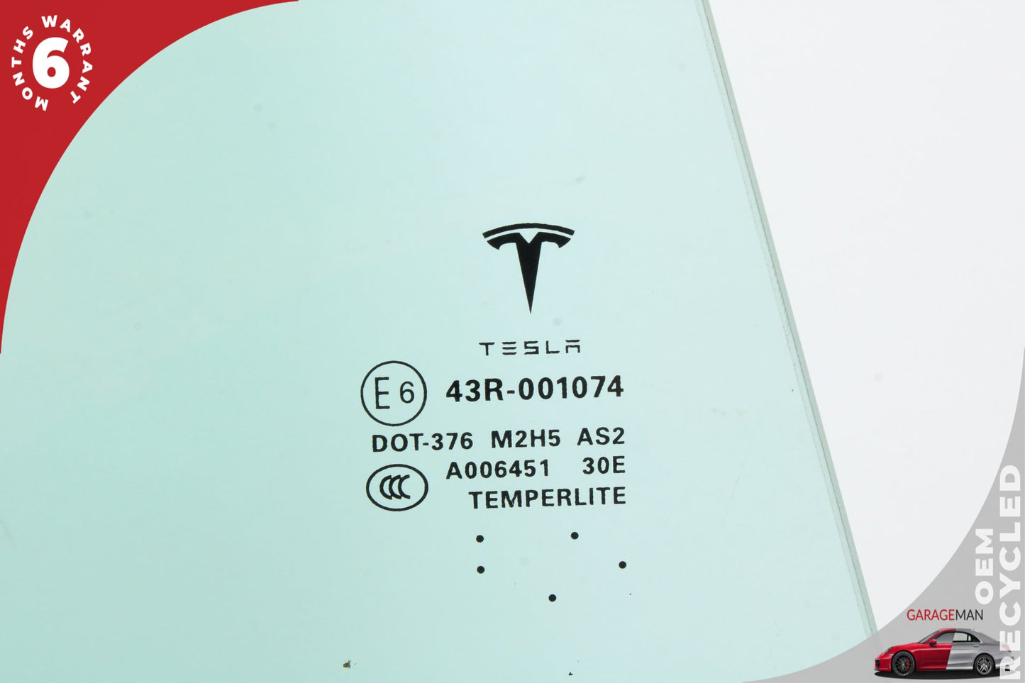 2012-2020 Tesla Model S 85D Hatchback Rear Right Window Glass 600657100D