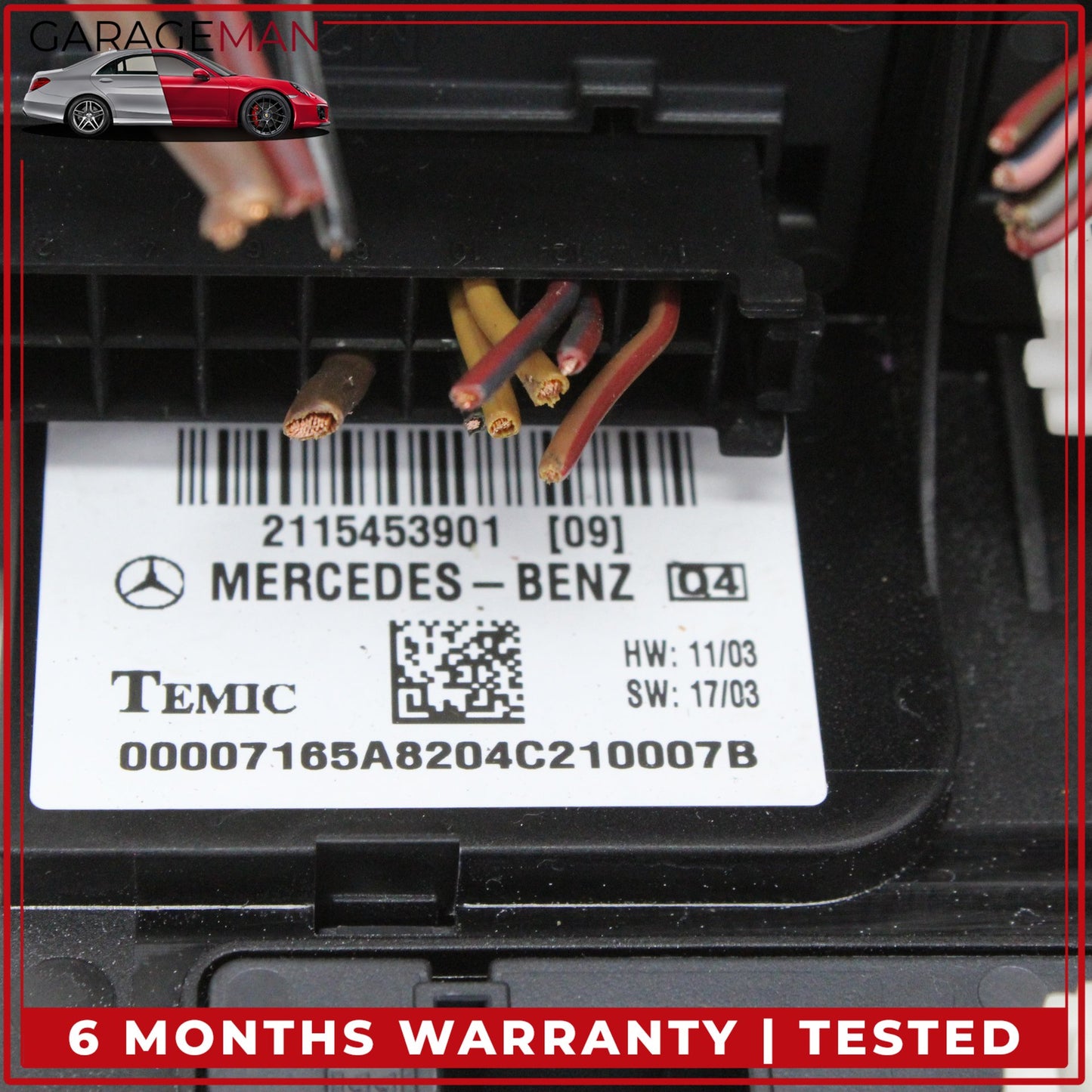 2003-2011 Mercedes W219 CLS500 Front SAM Module Relay Fuse Box 2115453901 OEM