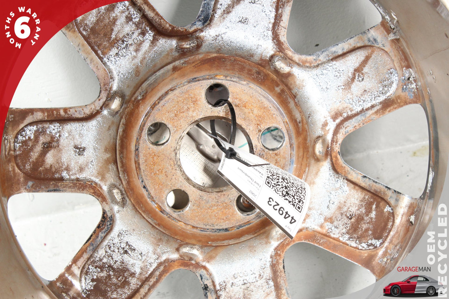 2002-2005 Ford Thunderbird Wheel Rim 7.5JX17 ET60 w/ Wheel Center Cap 1W631007CB