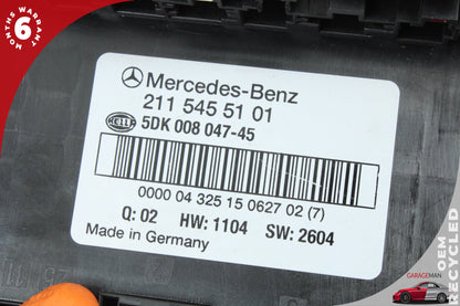 2003-2011 Mercedes W219 CLS550 Rear Fuse Relay Box Module 2115455101 OEM