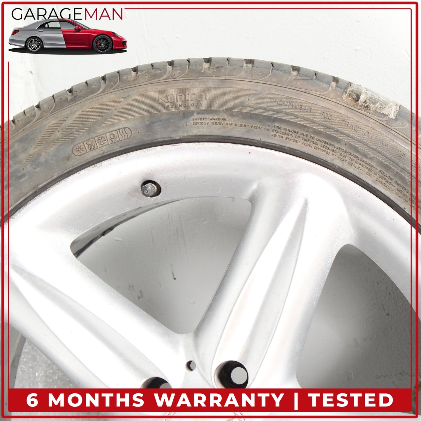 2003-2006 Mercedes R230 SL500 Front Wheel Rim w/ Tire 8.5JX18 H2 ET35 OEM