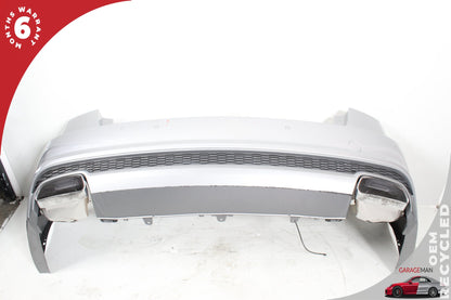 2016-2018 Audi A6 C7 Rear S-Line Bumper Cover Assembly 4G5807511AG Ice Silver Metallic