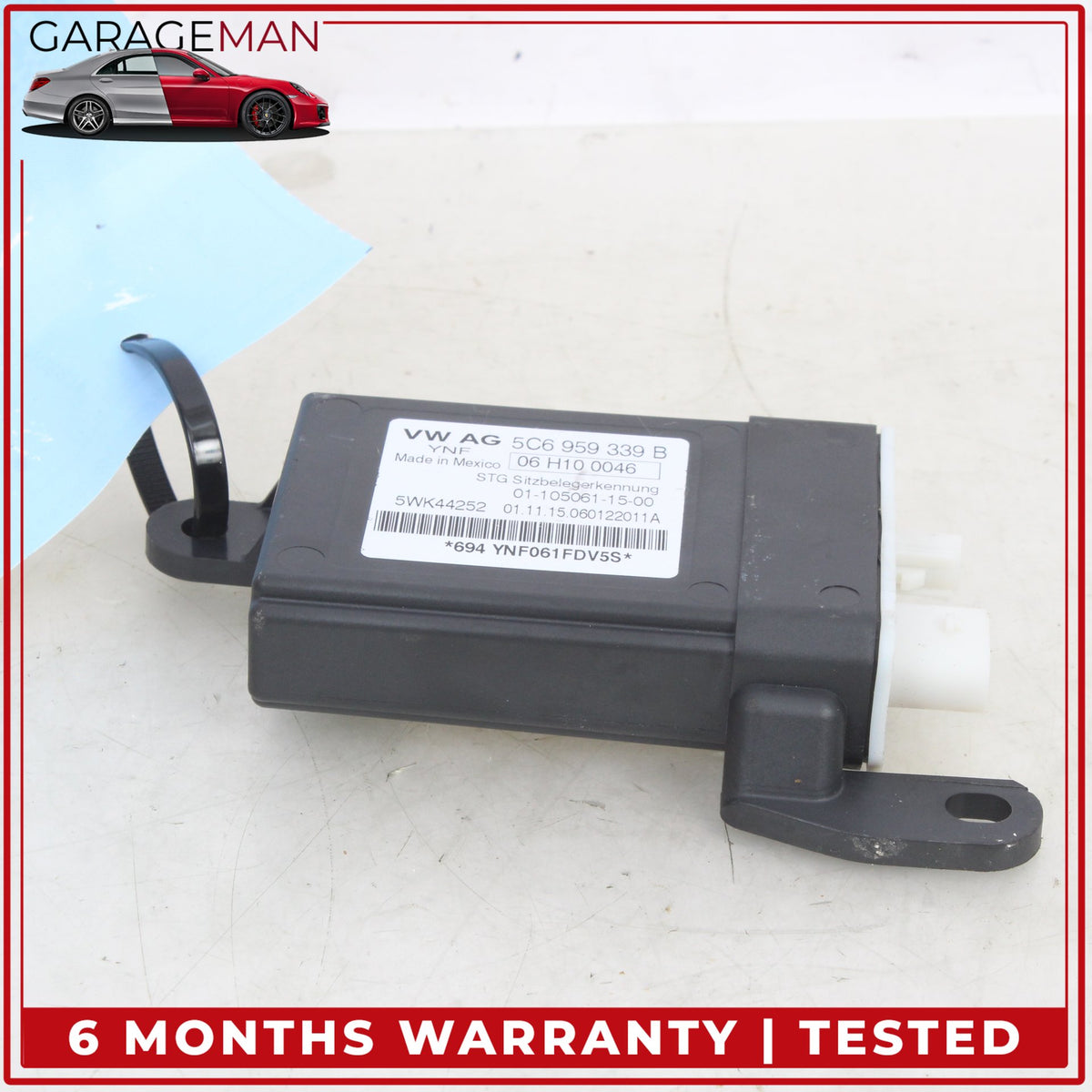 2012-2018 Audi A7 A6 Front Right Seat Occupant Detection Module 5C6959339B OEM