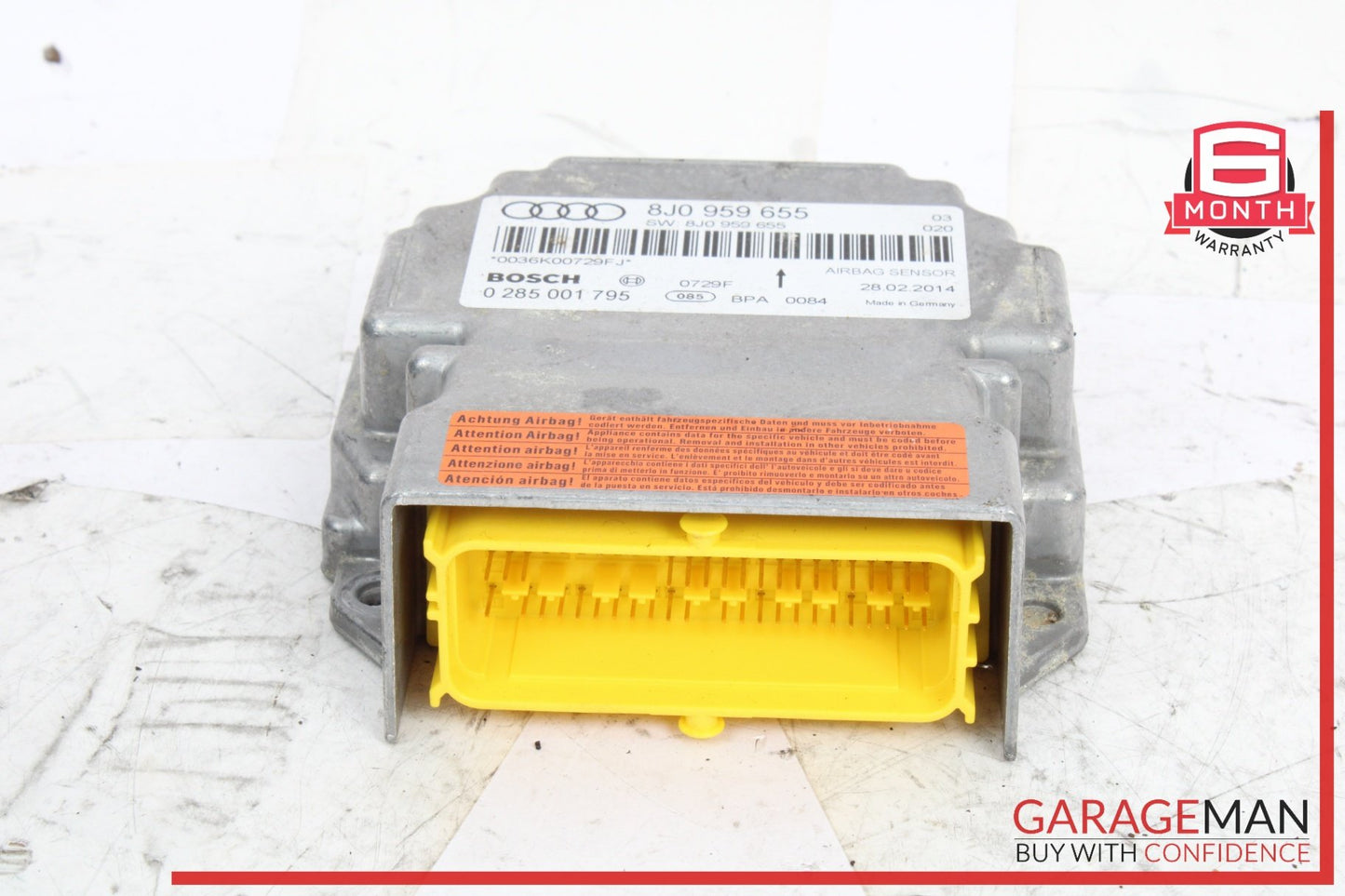 2008-2015 Audi TT 8J Airbag Air Bag Sensor SRS Control Module 8J0959655 OEM