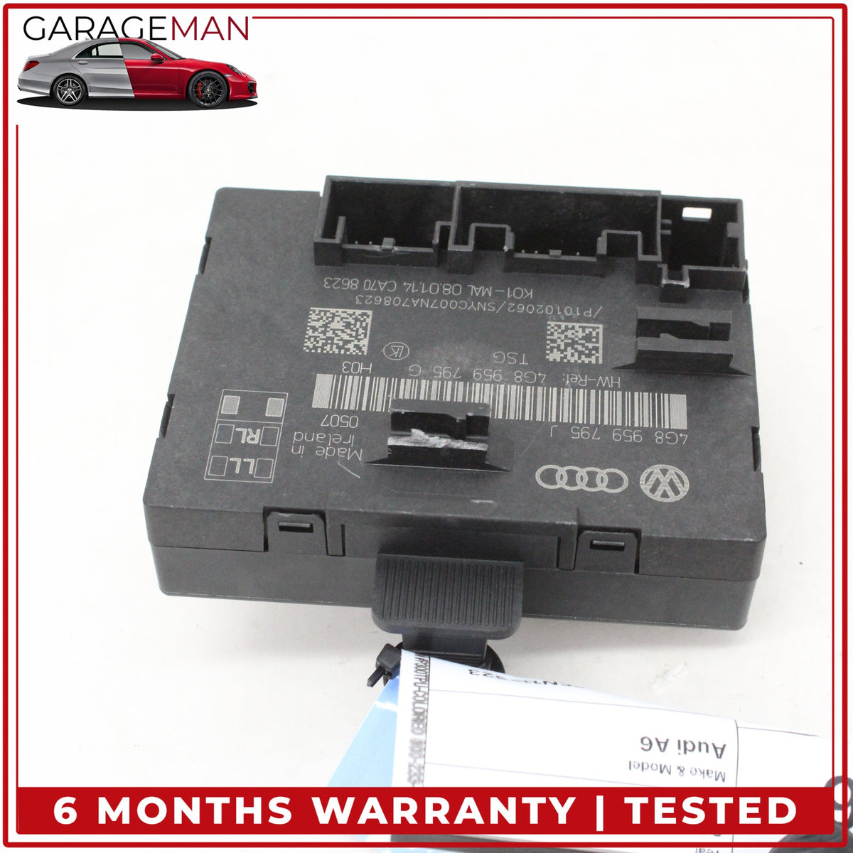 2012-2018 Audi A6 A7 Rear Left or Right Side Door Control Module 4G8959795J OEM