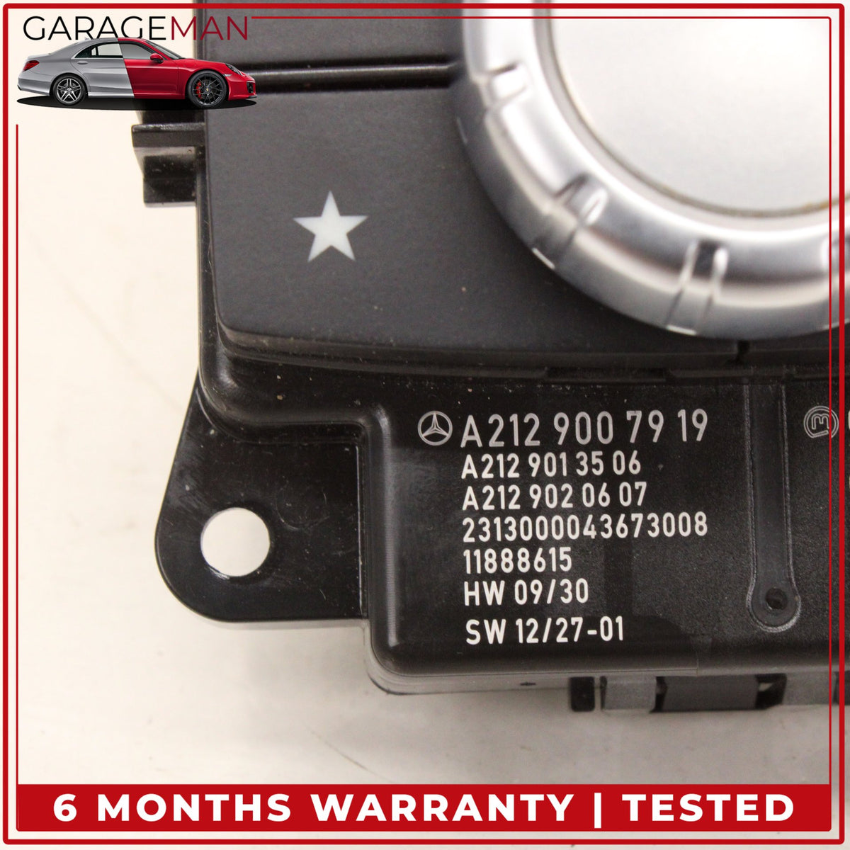 2014-2017 Mercedes W212 E550 Console Controller Knob Multi Switch 2129007919 OEM