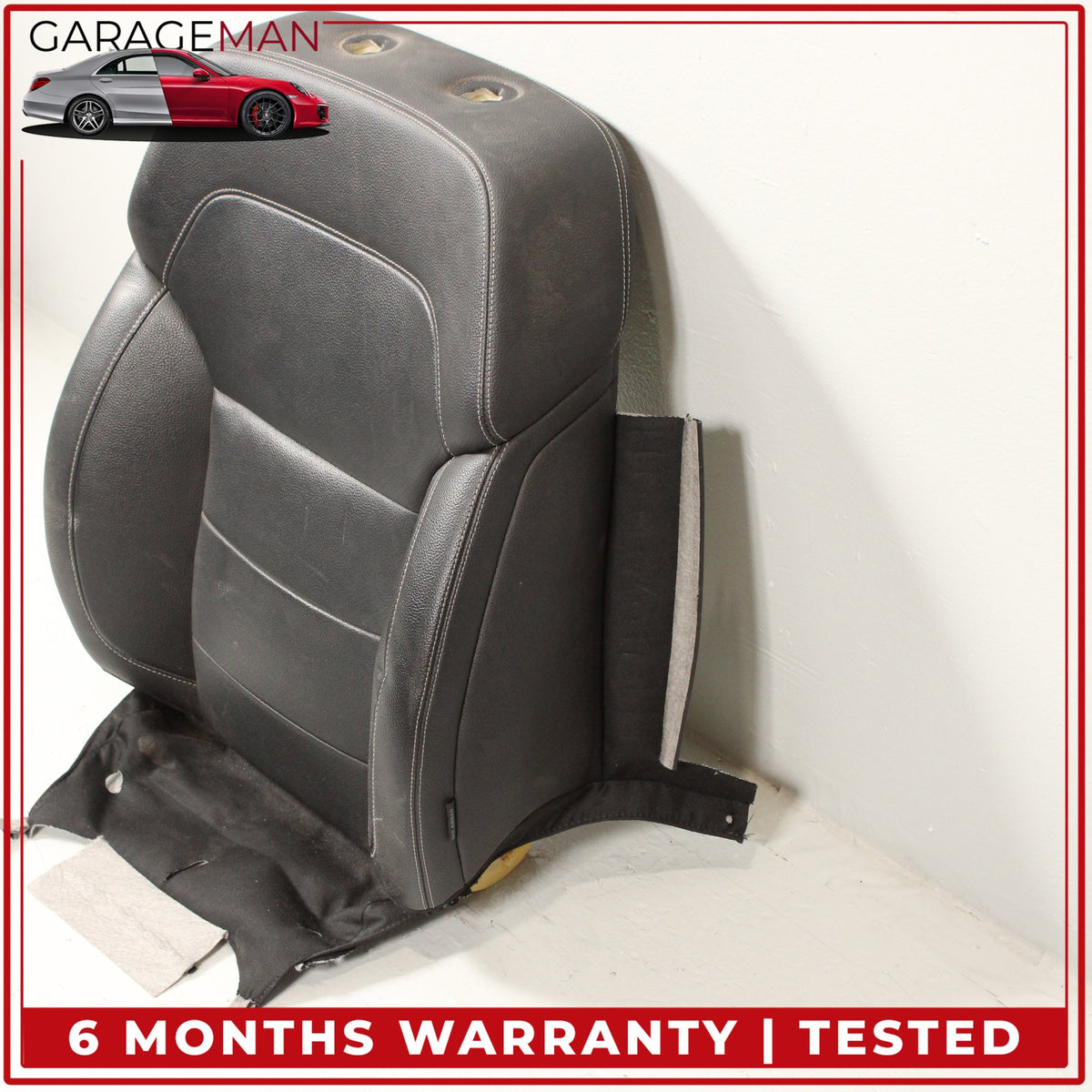 2012-2015 Mercedes W166 ML350 Front Left Side Top Upper Seat Cushion Black OEM