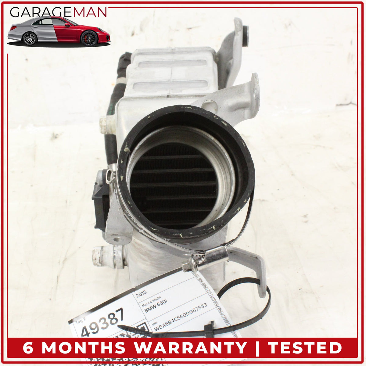 2013-2019 BMW 650i F06 Sedan Right Side Turbocharger Intercooler 7575406 OEM