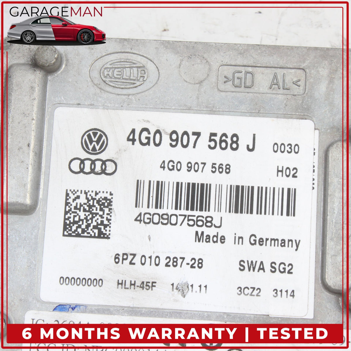 2012-2018 Audi A7 Rear Right Lane Assist Blind Spot Radar Sensor 4G0907568J OEM