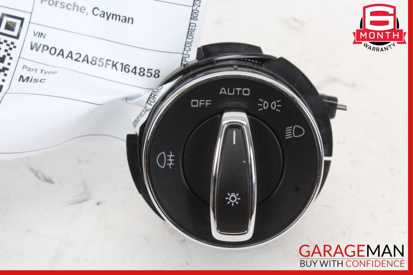 2013-2024 Porsche Cayman 981 Boxster Headlight Control Switch 97061353308 OEM