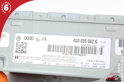2012-2018 Audi A6 A7 AM FM Audio Radio Receiver Module 4G0035082 OEM