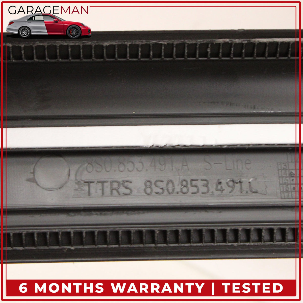 2016-2023 Audi TTS 8S S-line Door Step Sill Left and Right Side Set OEM