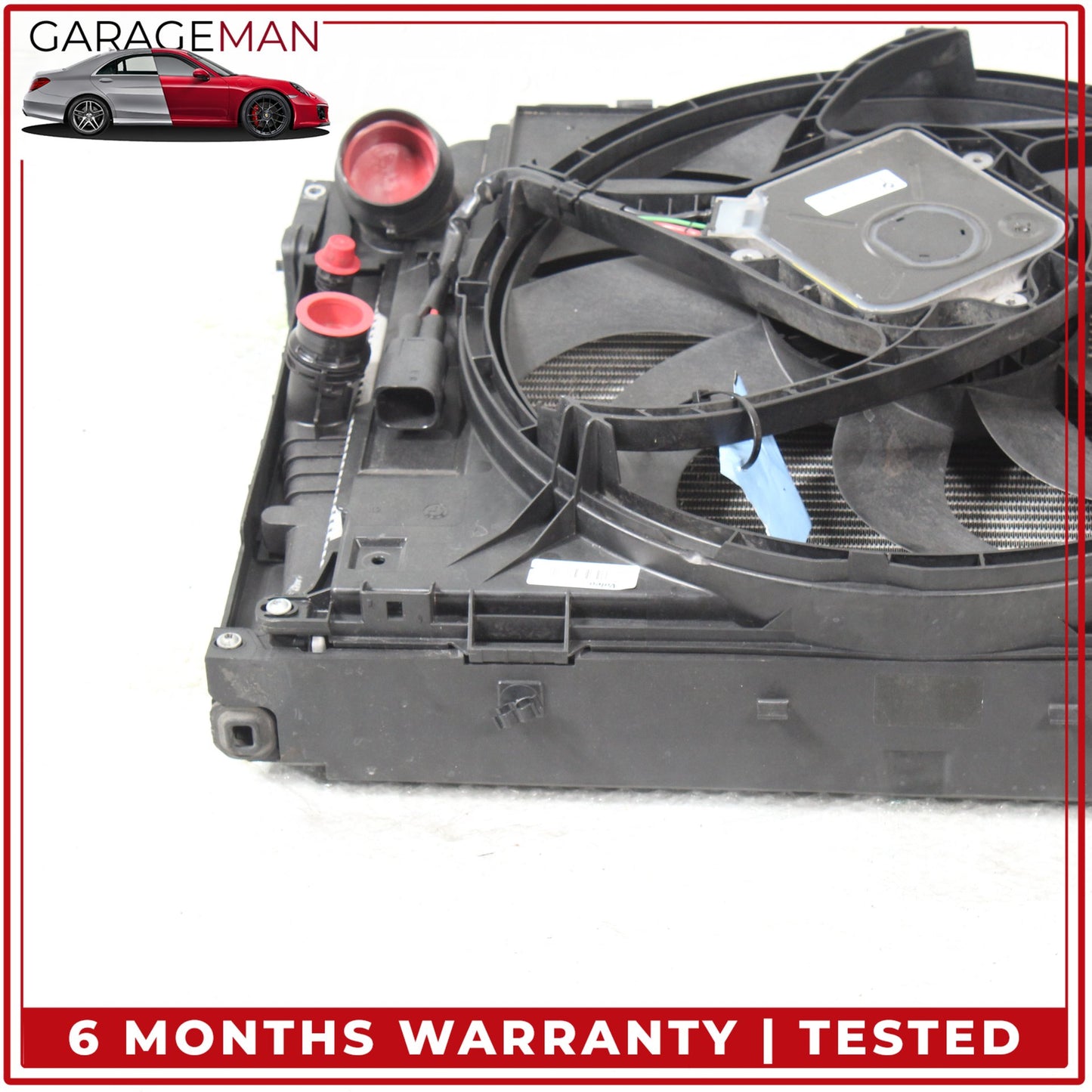 2012-2016 BMW 428i F36 Engine Radiator Cooling Fan Motor Assembly 8641947
