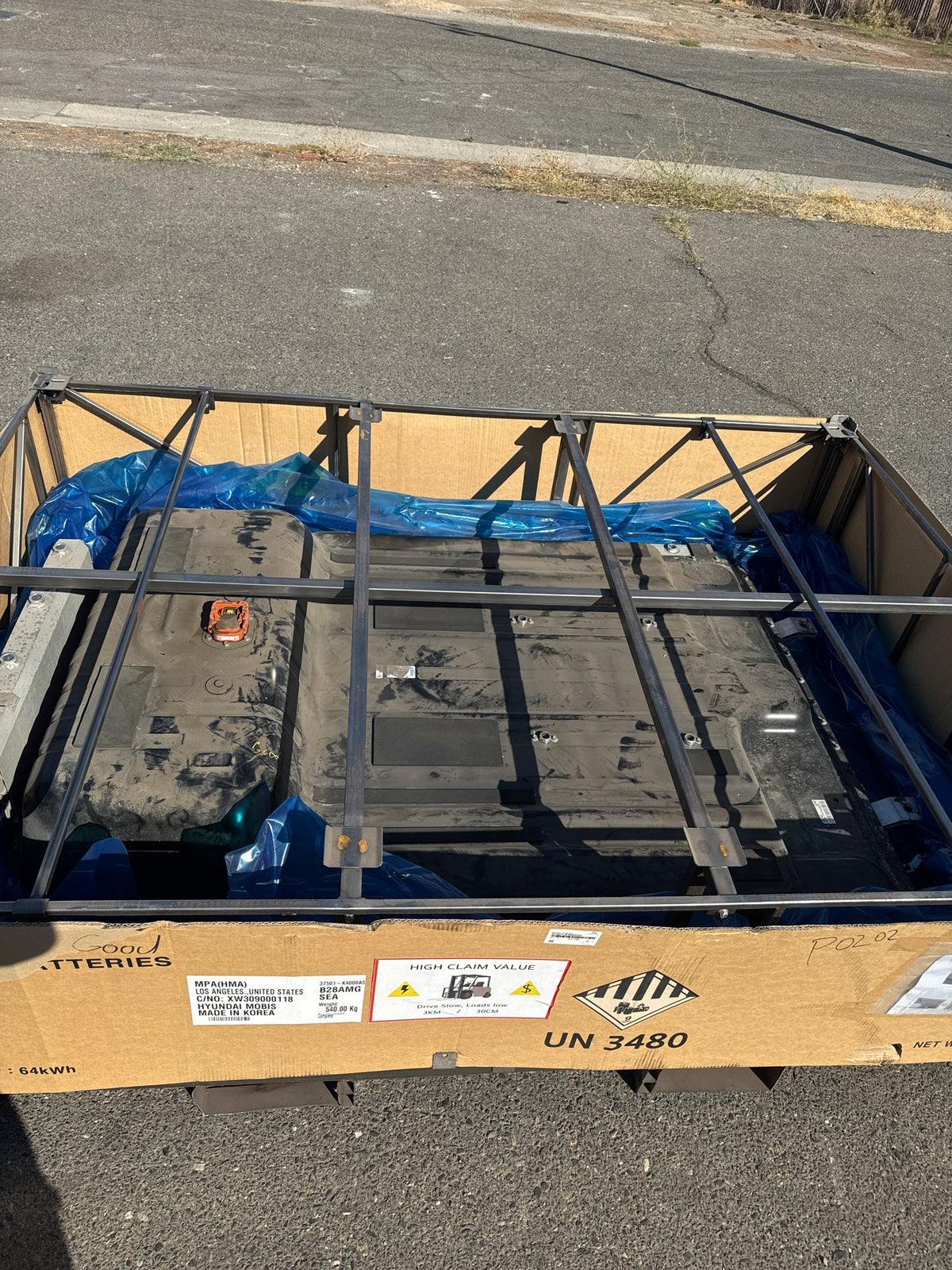 2019-2021 Hyundai Kona Electric EV High-Voltage Battery 37501K4000 OEM