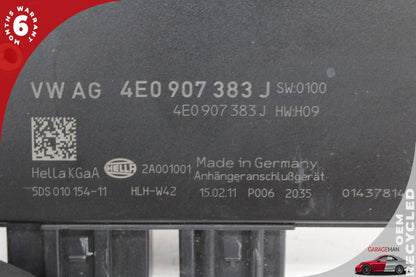 2007-2015 Audi Q7 SUV Trailer Tow Hitch Control Module Unit 4E0907383J OEM