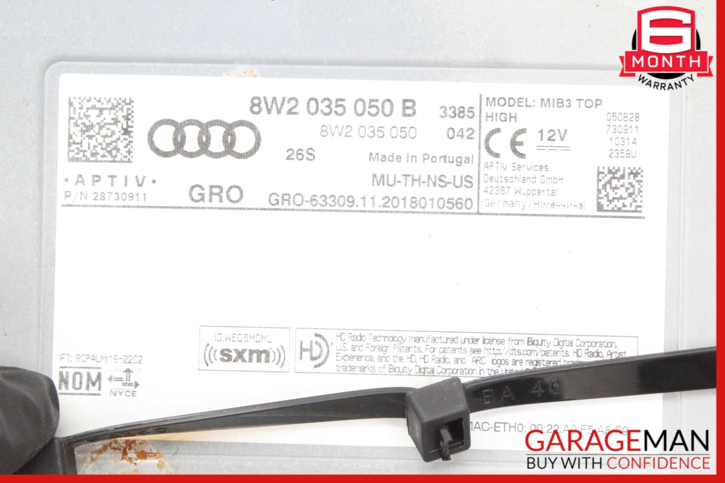 2018-2024 Audi A4 B9 Sedan Audio Radio Receiver 8W2035050B