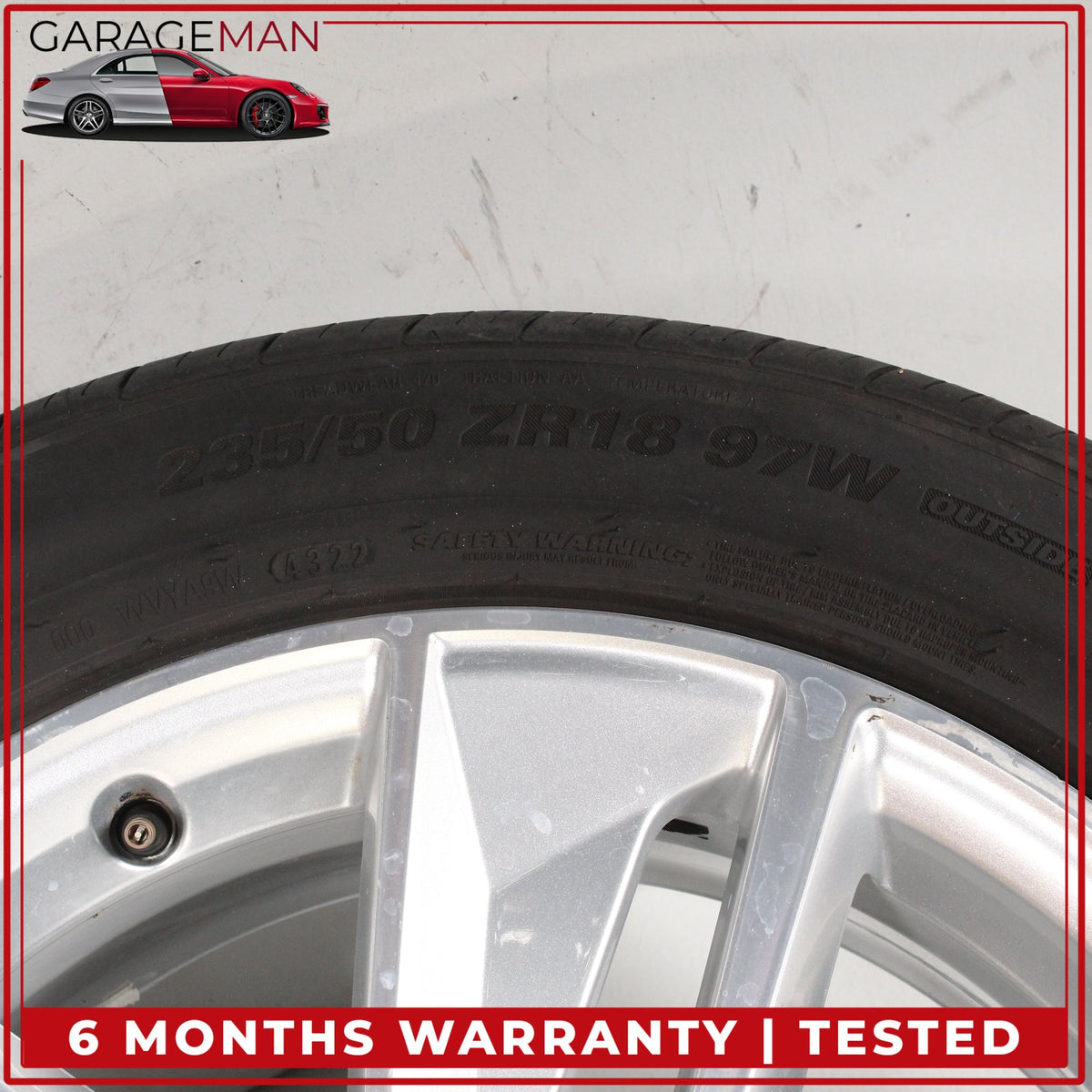 2016-2018 Audi Q3 Front or Rear Side Wheel Rim w/ Kumho Tire 7JX18H2 ET43 OEM