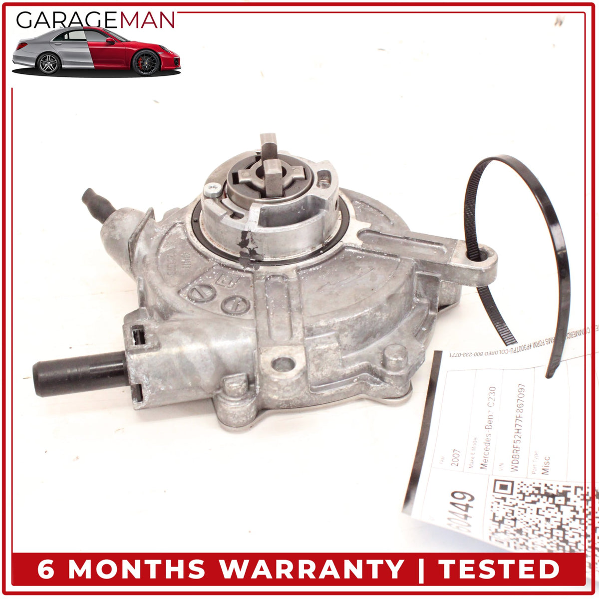 2006-2011 Mercedes W203 C230 C300 Engine Motor Brake Vacuum Pump 2722300565 OEM