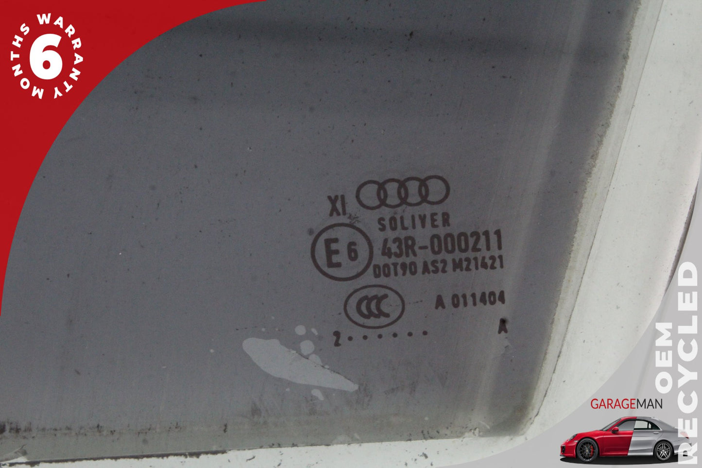 2011-2018 Audi A8 S8 Front Left Driver Side Door Window Glass 4H0845021E OEM